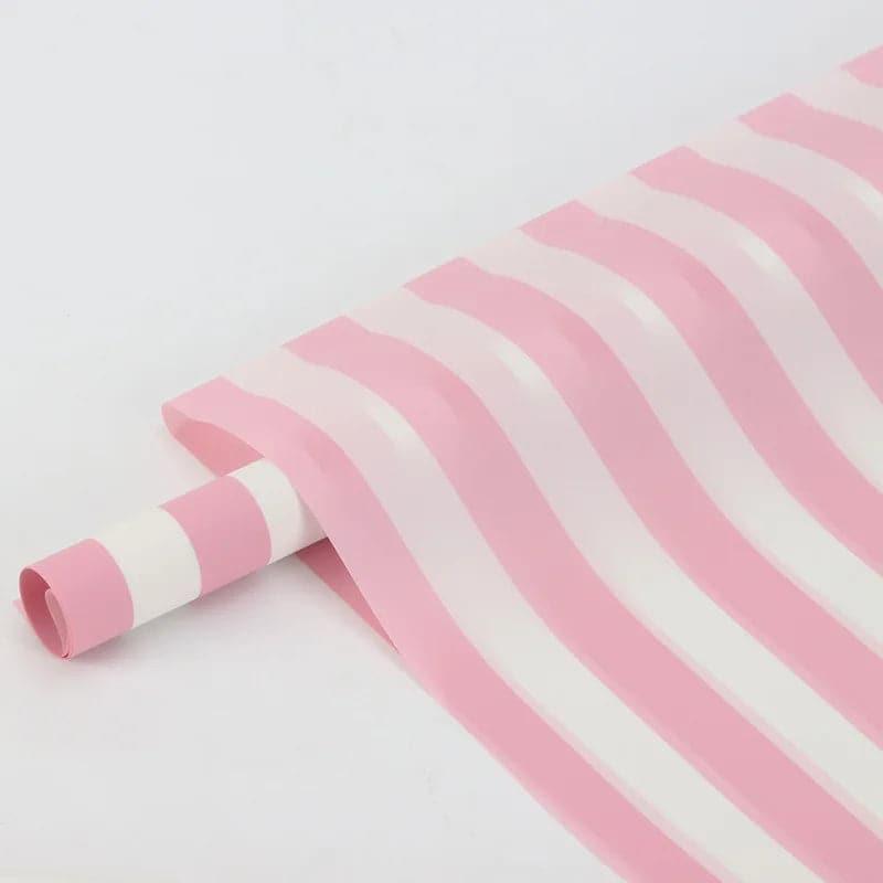 Stripe Flowers Wrapping Paper Packaging,,22.8*22.8 inch - 20 sheets - Huayi Flower Wraps