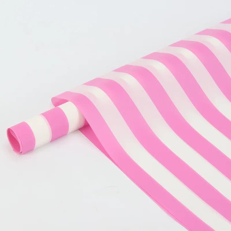 Stripe Flowers Wrapping Paper Packaging,,22.8*22.8 inch - 20 sheets - Huayi Flower Wraps