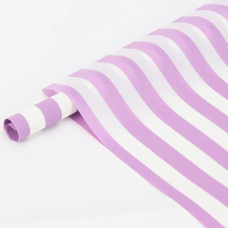 Stripe Flowers Wrapping Paper Packaging,,22.8*22.8 inch - 20 sheets - Huayi Flower Wraps