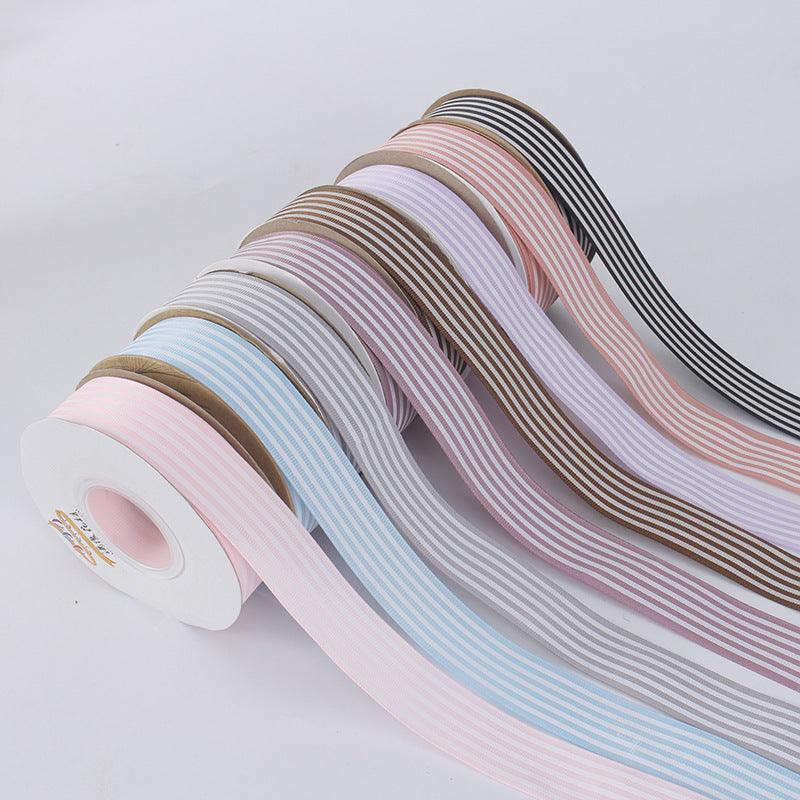 Striped Ribbon Flowers Wrapping Material Bouquet - Huayi Flower Wraps