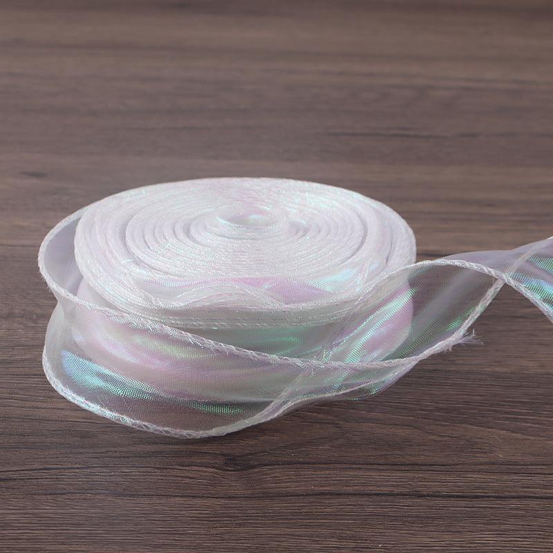 Symphony Mermaid Yarn Flower Bouquet Packaging Symphony Ribbon Ribbon,10 yard - HUAYI