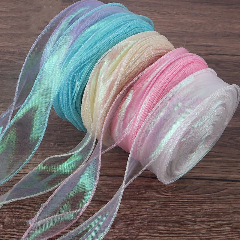 Symphony Mermaid Yarn Flower Bouquet Packaging Symphony Ribbon Ribbon,10 yard.