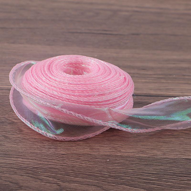 Symphony Mermaid Yarn Flower Bouquet Packaging Symphony Ribbon Ribbon,10 yard - HUAYI