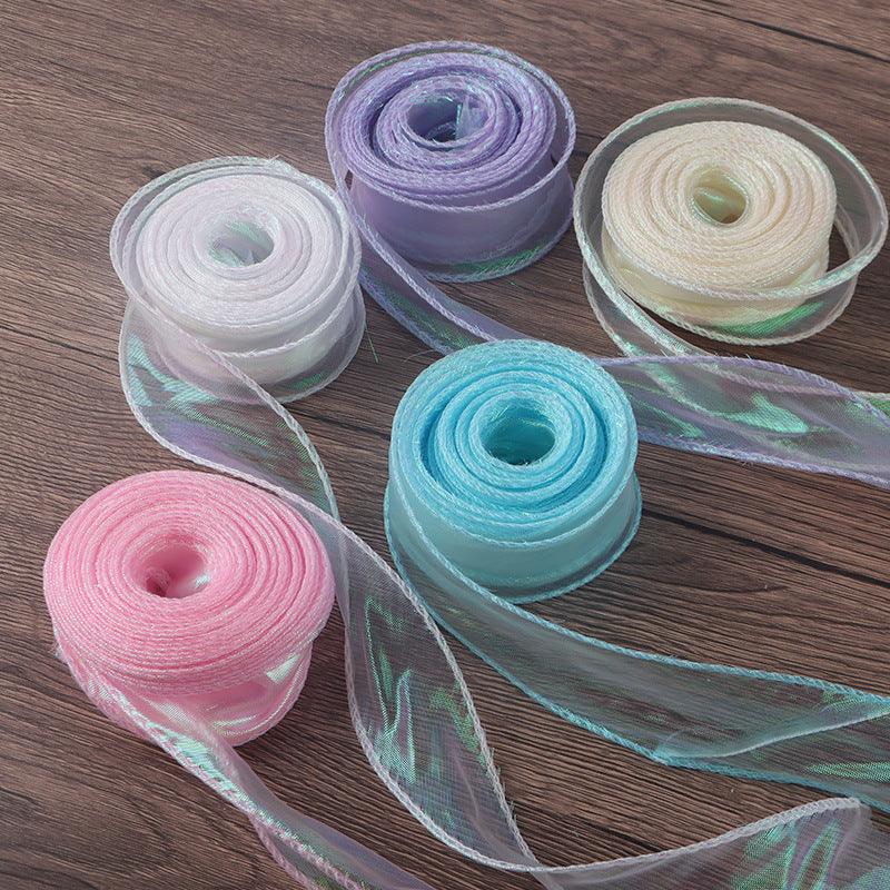 Symphony Mermaid Yarn Flower Bouquet Packaging Symphony Ribbon Ribbon,10 yard.