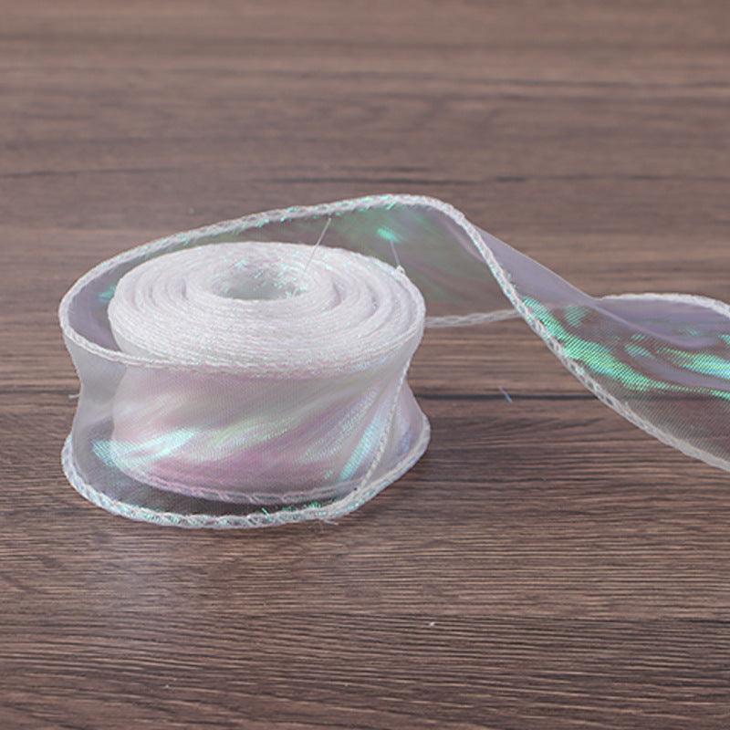 Symphony Mermaid Yarn Flower Bouquet Packaging Symphony Ribbon Ribbon,10 yard.