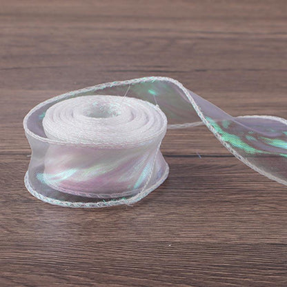 Symphony Mermaid Yarn Flower Bouquet Packaging Symphony Ribbon Ribbon,10 yard.