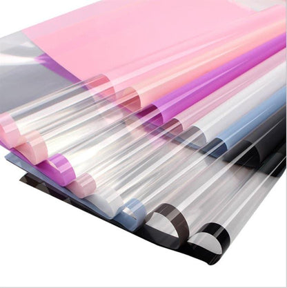 Transparent Paper Cellophane Flower Wrapping Paper Opp Waterproof,22.8*22.8 inch - 20 sheets - Huayi Flower Wraps