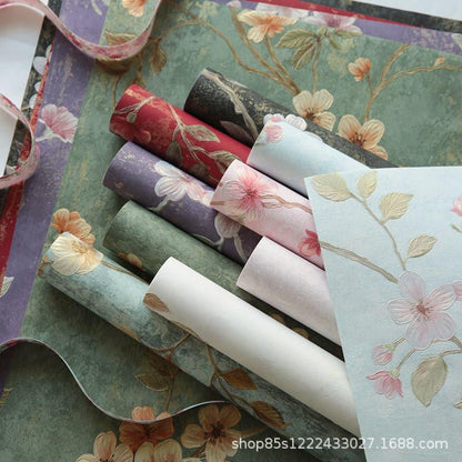 Valentine'S Day Embossed Three-Dimensional Flower Wrapping Paper,20.86*20.86 inch -10 sheets - Huayi Flower Wraps