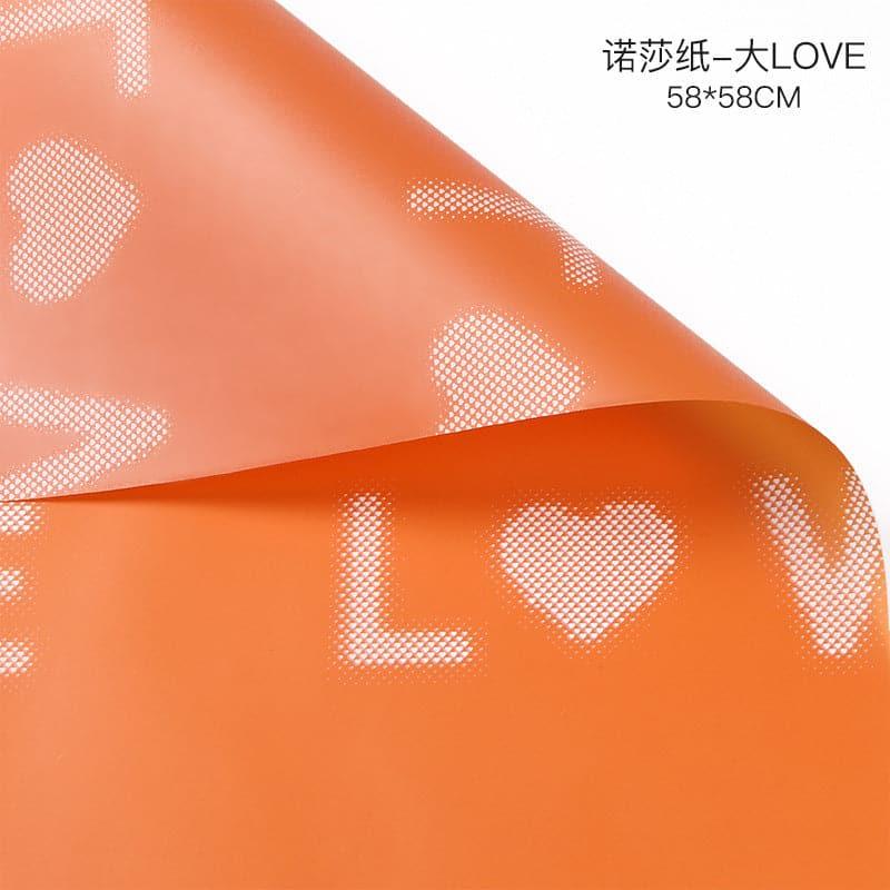 Valentine's Day Flower Packaging Two-Color Paper Heart Shape,22.8*22.8 Inch-20 Sheets - Huayi Flower Wraps