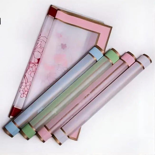 Valentine'S Day Gift Bouquet Translucent ,22.8*22.8 Inch-20 Sheets - Huayi Flower Wraps