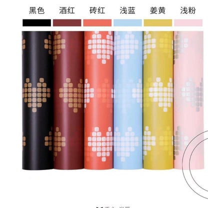 Valentine's Day Love Pattern Flower Wrapping Paper,22.8*22.8 Inch-20 Sheets - Huayi Flower Wraps