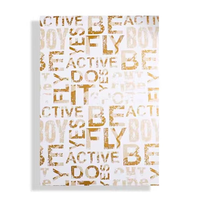 Vintage Packaging Paper Large English Letters,22.8*22.8inch-20 sheets - Huayi Flower Wraps