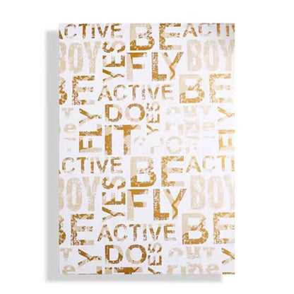 Vintage Packaging Paper Large English Letters,22.8*22.8inch-20 sheets - Huayi Flower Wraps