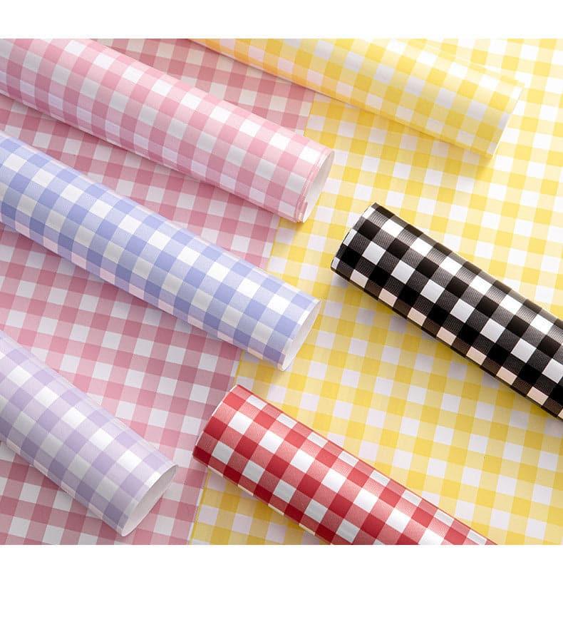 Waterproof Flower Plaid Bouquet Wrapping Paper,22.8*22.8 inch - 20 sheets - Huayi Flower Wraps