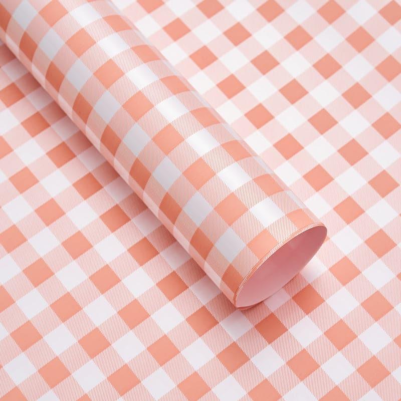 Waterproof Flower Plaid Bouquet Wrapping Paper,22.8*22.8 inch 20 sheet.