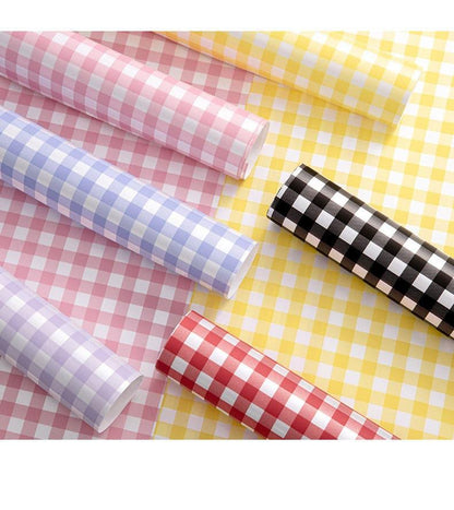 Waterproof Flower Plaid Bouquet Wrapping Paper,22.8*22.8 inch 20 sheet.
