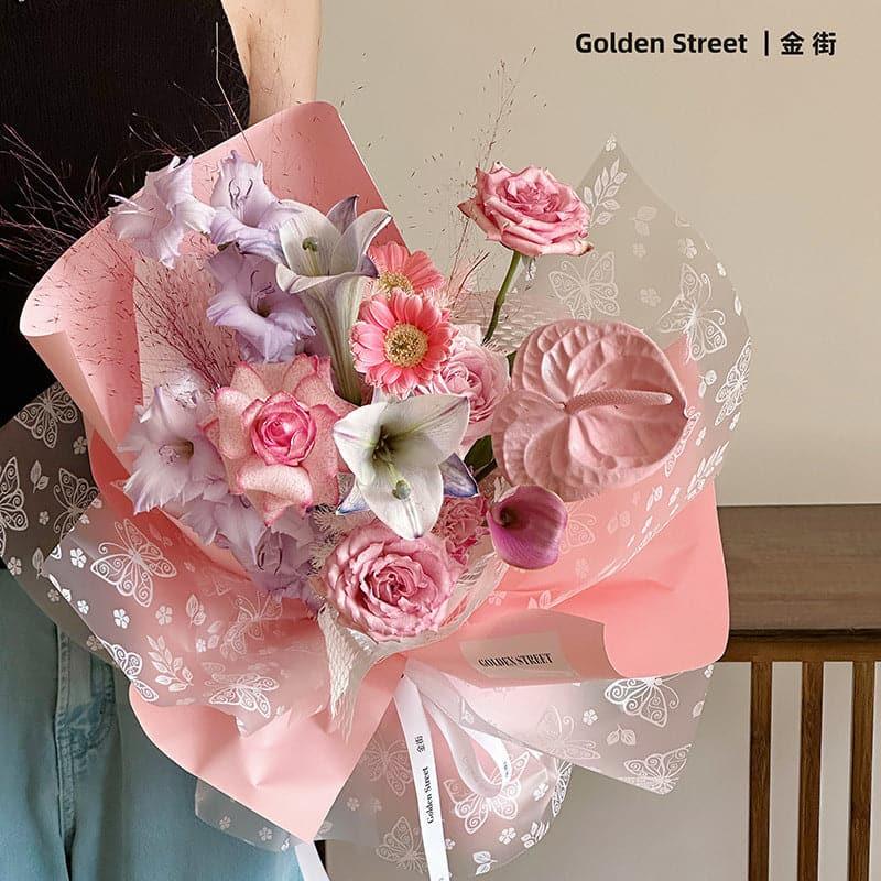 Waterproof Thickened Matte Paper Floral Bouquet,22.8*22.8inch-20 sheets - Huayi Flower Wraps